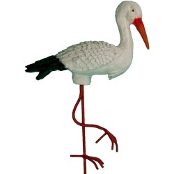 Фигура садовая АИСТ НА ЖЕЛЕЗНЫХ НОГАХ малый новый купить